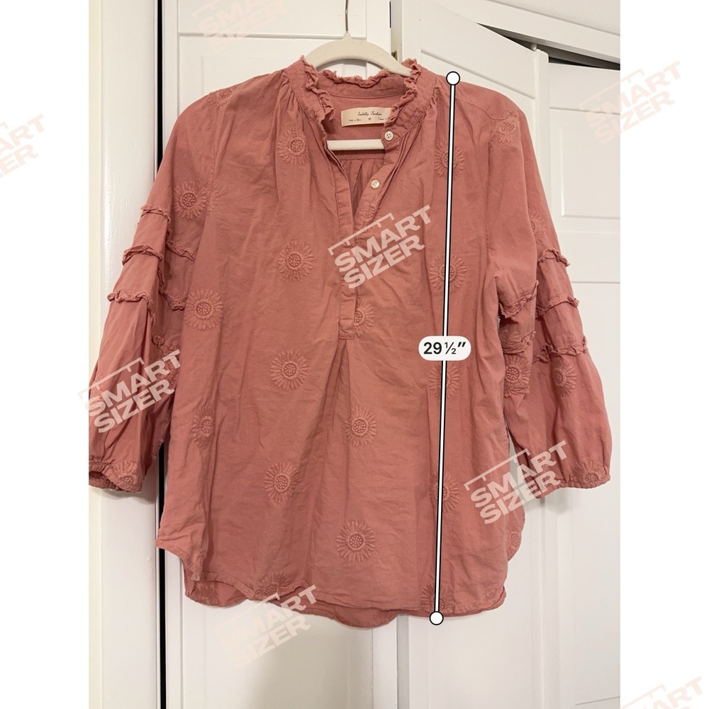 Anthropologie pink Peasant Blouse - Picture 7 of 9